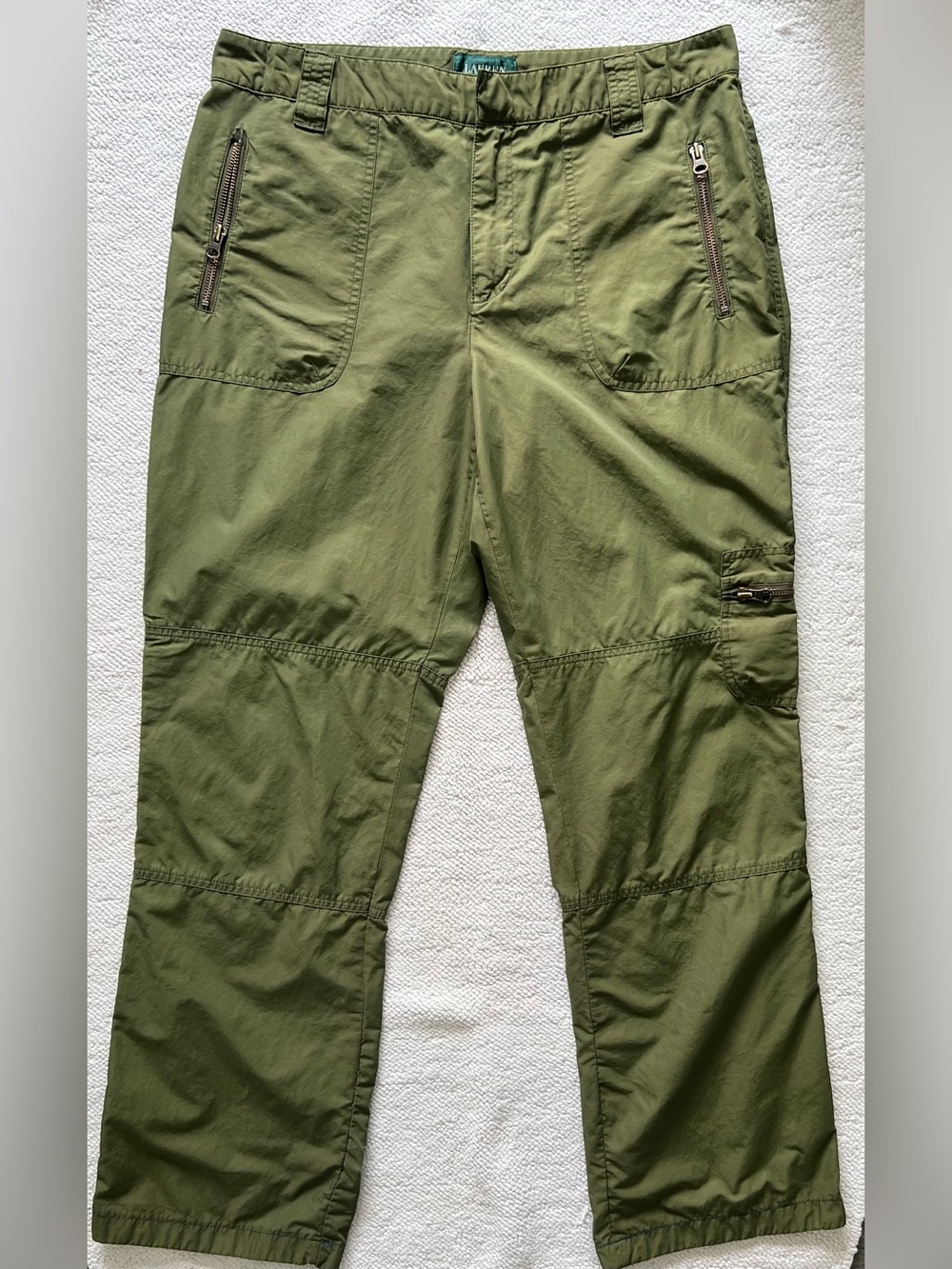 Lauren Ralph Lauren Women’s Cargo Utility Pants Color: Olive Green Size: 12